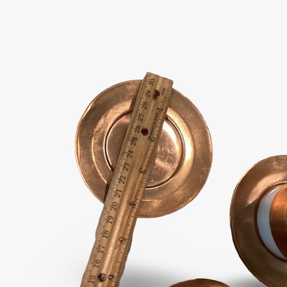 Vintage Tall Serving Mugs - Copper Sleeves - Picture 10 of 11